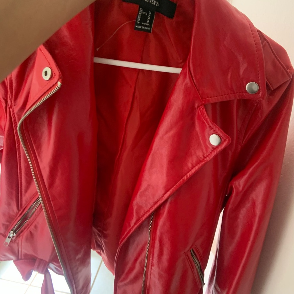 Pretty Forever 21 red jacket